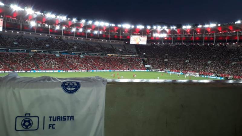 Camisa do TURISTA FC no Camarote do Jogo das Estrelas do Zico.
