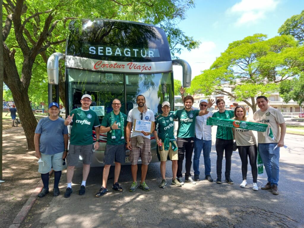 Turista FC com clientes em Montevidéu na Final da Libertadores de 2021