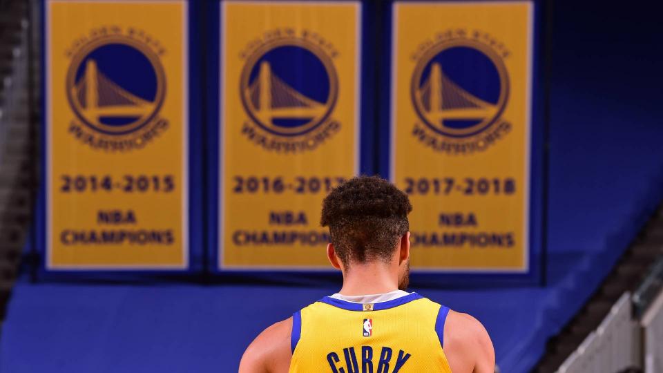 Curry, o principal jogador da dinastia do Golden State Warriors.
