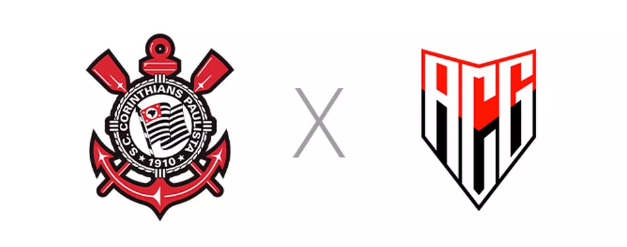 Corinthians x Atlético-GO, pelas quartas de final da Copa do Brasil.