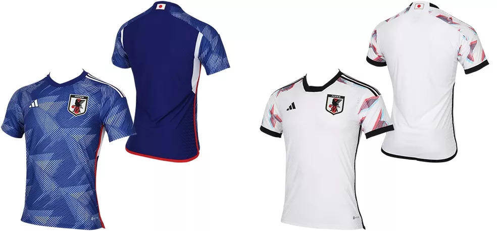 Camisas do Japão para a Copa do Mundo de 2022. Foto: SSKamo