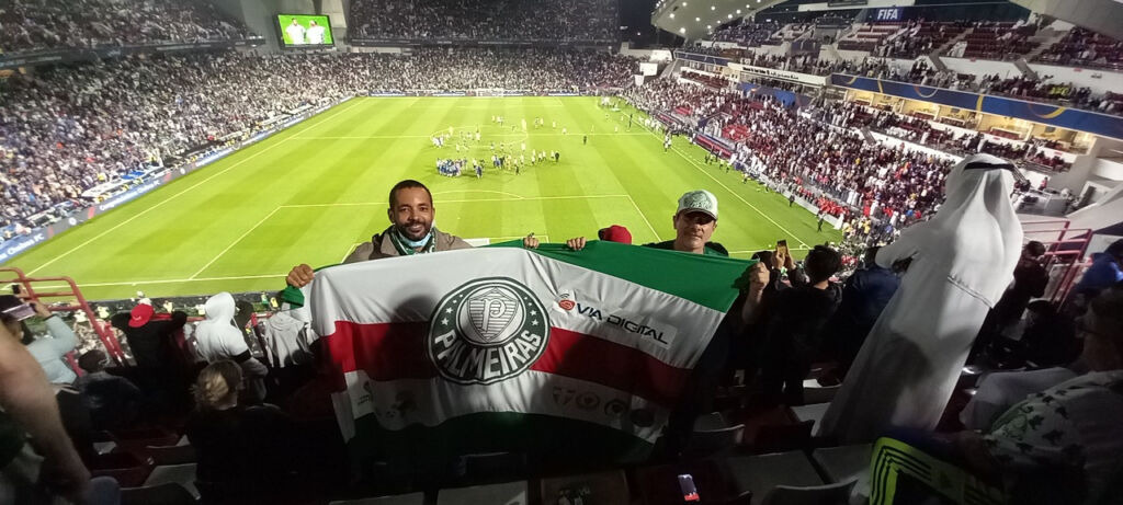 Equipe do Turista FC e clientes presentes no Mundial de Clubes de 2021. - Libertadores