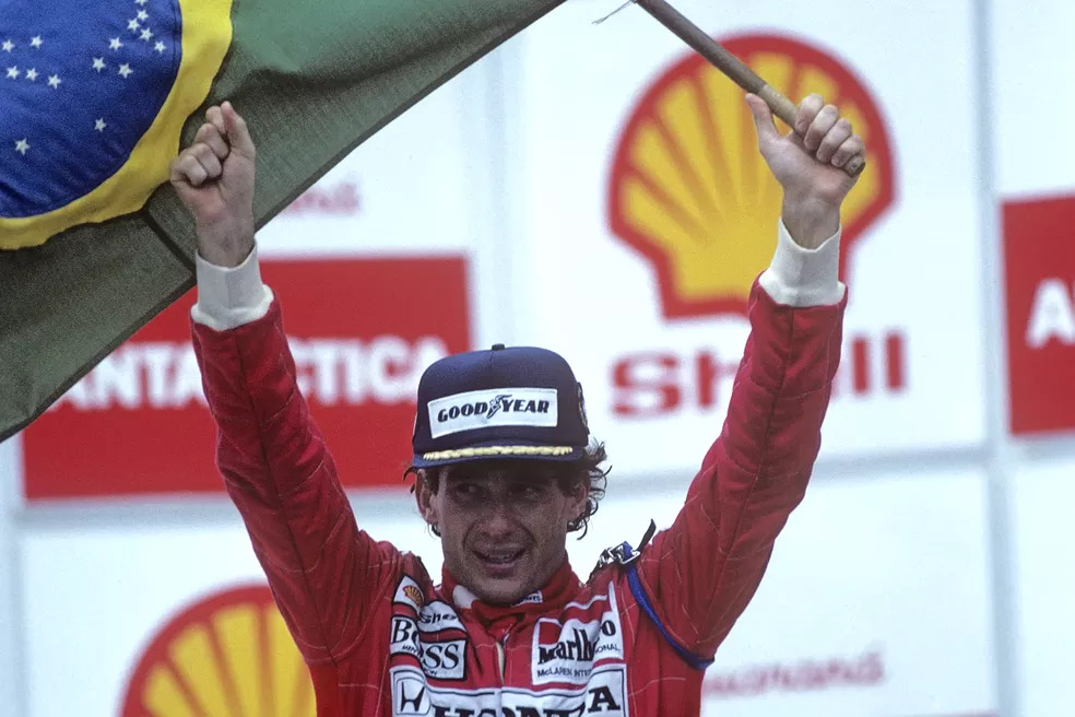 Ayrton Senna, em 1991. Foto: Getty Images