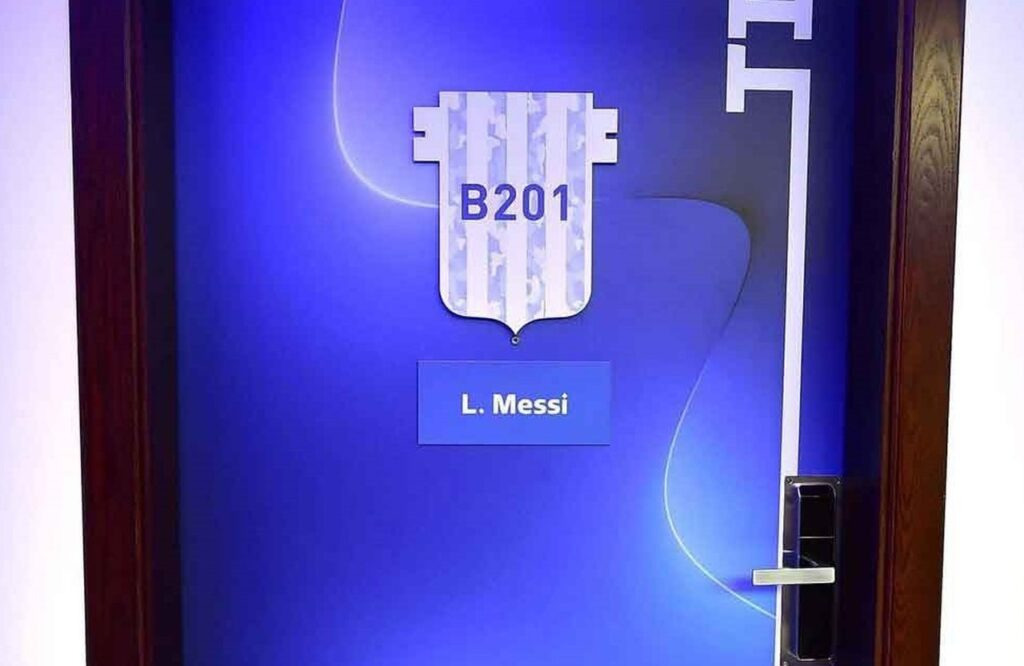 Quarto onde ficou hospedado Lionel Messi durante a Copa do Mundo.