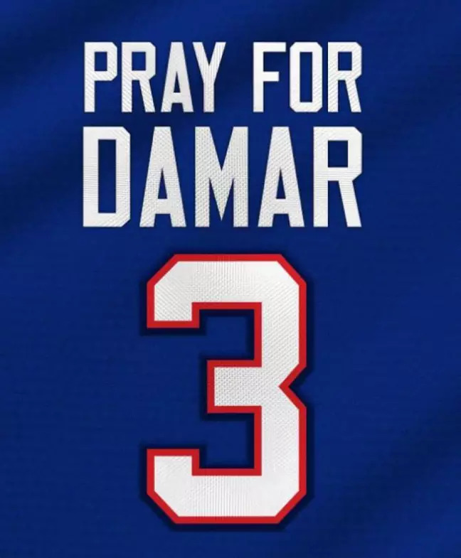 Times da NFL homenageiam Damar Hamlin. 
